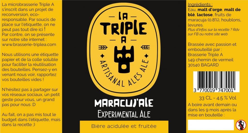biere artisanale au maracuja